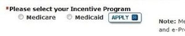 EHR Incentive Program Registration Instructions